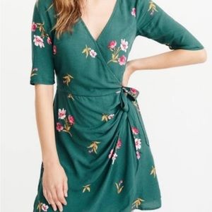 Green Abercrombie Wrap Dress